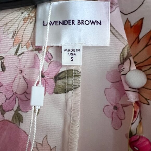 Lavender Brown Pink dress size M - Picture 4 of 5